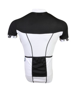 Jersey de ciclismo transpirable personalizado de alta calidad para hombre, 100% poliéster, tela de secado rápido, costuras planas, 3 bolsillos abiertos, camisetas al por mayor - Product Image 2