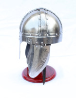 Casque portable Viking médiéval en acier avec oreillettes SAIWH910