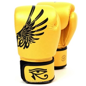 Gants de boxe de haute qualité Fairtex BGV1 Gold Falcon Muay Thai MMA K1 personnalisables tailles 12oz 16oz matériaux en cuir de vachette - Product Image 2