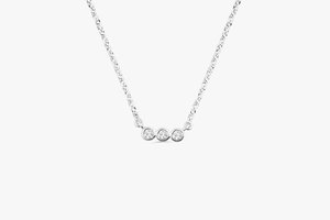 Collar de Plata de Ley 925 con Incrustaciones de Diamantes CZ, Gargantilla Fina con Cuentas, Chapado en Rodio, Clásico, Regalo para Hombre, para Boda - Product Image 2