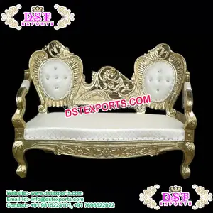 Công Chúa Hoàng Gia Đám Cưới Sofa Cưới Màu Trắng Đồ Nội Thất Chiếc Ghế Đám Cưới Nội Thất Hoàng Gia Nhà Sản Xuất