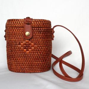 Écologique miel marron sac en rotin - Product Image 2
