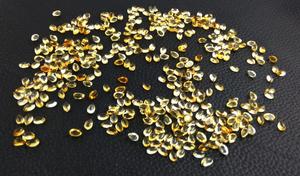 หินซิทรีนโนโวเบอร์จากธรรมชาติคุณภาพสูงอัญมณีหลวมในรูปทรงลูกแพร์ผิวเรียบสำหรับทำเครื่องประดับ-สีเหลือง - Product Image 3