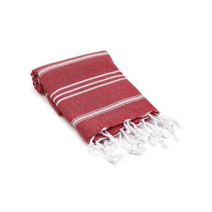100% fil de coton teint épais extérieur quotidien cuisine Fouta Peshtemal serviettes personnalisé coloré rayé Fieldcrest prune jetable - Product Image 2