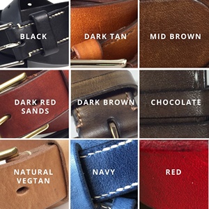 Cinturón de cuero moderno para hombre con detalle de hilo fino, Correa suave y cómoda para uso diario en negocios o fines de semana - Product Image 6