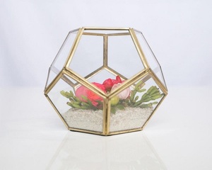 CLASSIC GEOMETRIC TERRARIUM HOME DECORATIVE TABLE TOP PLANT HOLDER HANDMADE OUTDOOR TERRARIUM FOR HOME DECOR - Product Image 3