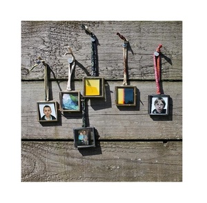 square Metal Brass <b>Glass</b> <b>Hanging</b> Bronze Color Photo <b>Frame</b> - Product Image 4