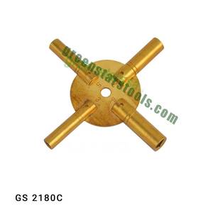 Laiton GS 2180C Outil de réparation de bijoux à clé d'enroulement d'horloge à 4 volets - Product Image 1