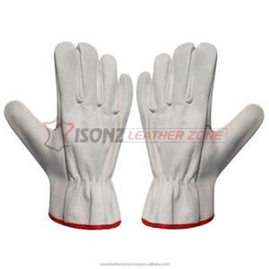 ถุงมือขับรถหนังวัวขนาด XL, ถุงมือขับรถกันลื่นกันแรงกระแทกมีคุณสมบัติป้องกันความร้อนสำหรับงานก่อสร้าง - Product Image 2
