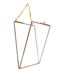 Brass <b>Glass</b> Hinged kiko <b>Frame</b> for Home Decoration Office Decoration Wedding Decoration - Product Image 2