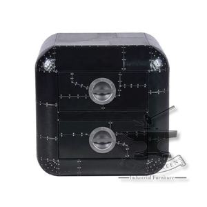 Mesa auxiliar de aviador de Metal negro con cajón de almacenamiento, muebles versátiles para el hogar para sala de estar, comedor, cocina, dormitorio, Bar en casa - Product Image 5