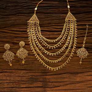 Collier classique plaqué or, ensemble de perles, 14756 - Product Image 1