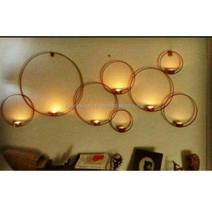 New Multi Circle Wall Hanging Iron <b>Candle</b> Tea Light <b>Votive</b> <b>Holder</b> - Product Image 1