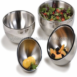 Tazón de mezcla de acero inoxidable de doble pared, cuenco para servir de doble pared, tazón de dulces de acero inoxidable, personalizado, duradero - Product Image 2