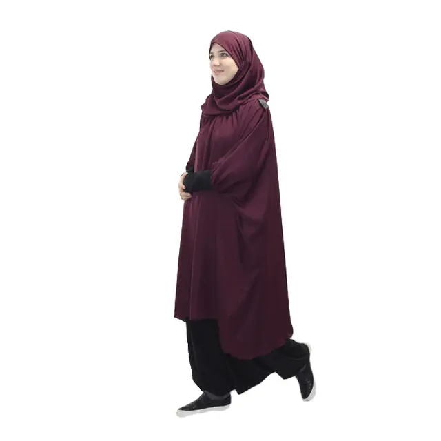 Robes musulmanes Jilbab, 2 modèle tendance, avec Hijab intégré