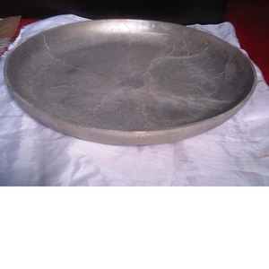 Plateau de service rond en aluminium naturel de taille personnalisée, plateau décoratif en bois pour la maison pour le service des aliments - Product Image 1