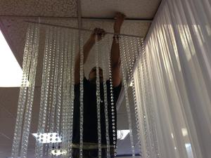 Telón de fondo Decoración de fiesta Suministros para eventos y fiestas Mundap Crystal Wedding back drops Wedding Mandap Telón de fondo - Product Image 3