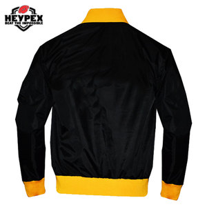 เสื้อแจ็กเก็ตบอมเบอร์กันหนาวแบบมีซิปเนื้อผ้าโพลีเอสเตอร์ระบายอากาศได้ดีมีขนาดพิเศษออกแบบโลโก้ได้ตามต้องการ - Product Image 4