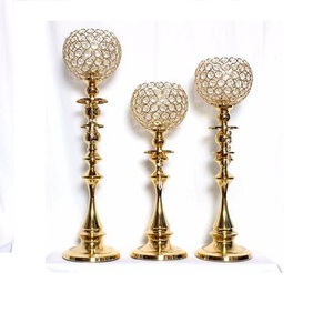 Soporte de vela de decoración para el hogar, soporte de vela de Metal puro de latón pulido brillante con 5 brazos para Celebración de Navidad - Product Image 6