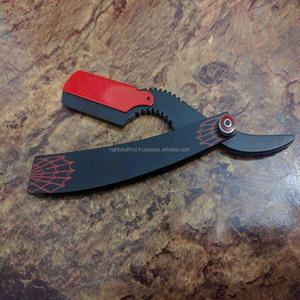 Acier inoxydable Manuel Barber Shop Rasoir Couteau Rasoir Shavette pour Sourcils Tête Cheveux Coupe Droite - Product Image 1