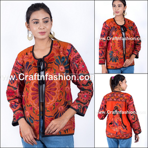Kutch vintage Banjara chaqueta-chaqueta indio bordado Boho chaqueta-chaqueta mujer chaqueta de moda-Kutch personalizado chaqueta-Chaqueta de Indo occidental - Product Image 4