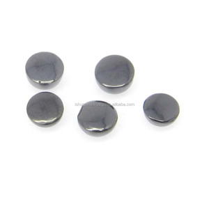 Calidad Premium Natural 5mm redondo gris hematita cabujón 0,80 Cts piedra preciosa suelta para accesorio de joyería - Product Image 2