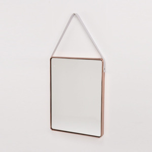 <b>Light</b> Blue Bentwood Frame <b>Round</b> Contemporary Decorative Wall Mounted <b>Mirror</b> - Product Image 5