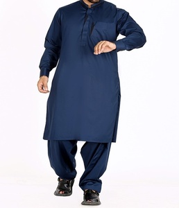 Ropa cómoda de algodón y poliéster Shalwar Kameez para hombres, ropa india y pakistaní - Product Image 1
