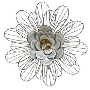 <b>Wall</b> Decor Metal <b>Flower</b> <b>Wall</b> Art Set of 3 - Product Image 5