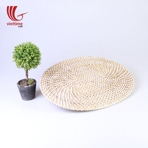 Plaque de chargeur ovale en rotin et osier, 50 pièces, bon marché pour mariage - Product Image 5