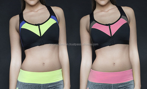 Soutien-gorge de yoga de sport en polyester respirant populaire pour filles de grande taille avec matériau respirant - Product Image 3