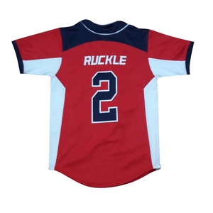 Camiseta de béisbol y sóftbol hecha a medida, diseño propio, sublimación, impresión Digital, ropa deportiva transpirable, adultos, Manga corta Unisex - Product Image 2