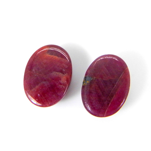 Gran oferta 14x10mm cabujón ovalado piedra preciosa de rubí Rosa Natural - Product Image 2