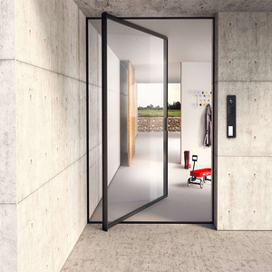 Proveedor de China, precio inferior, puerta pivotante de <span class=keywords><strong>aluminio</strong></span> con vidrio irrompible - Product Image 6