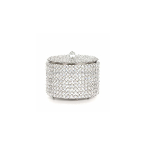 <b>Crystal</b> Jewelry Trinket Box Earrings <b>Rings</b> Treasure Organizer Storage Keepsake Box With Lid for Dresser Room Decor - Product Image 1