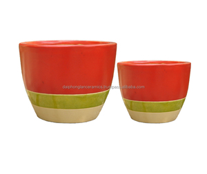 Produits en gros, pots en céramique émaillée de couleurs mélangées pour plantes/jardinières en argile et en poterie pour la décoration de bureau et de maison, sol - Product Image 1