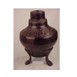 โคมไฟทองเหลืองสามขาพร้อมลวดลายดอกไม้ตกแต่งบ้าน - Product Image 4