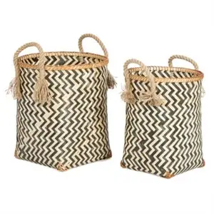 Best seller cesto Di Bambù tessitura/Tessuto cesto di bambù decorazione di cerimonia nuziale