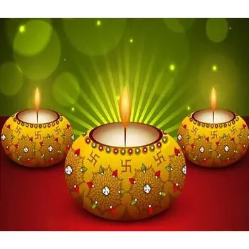 Diwali diya dekorativ und bunt