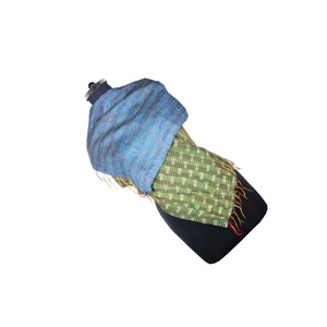 Kantha-Foulard en soie fait à la main, style vintage, design tendance pour filles SC1236, en coton cousu à la main - Product Image 1