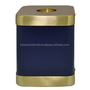 Urna de cremación de latón, Pet de Brassworld Tealight, suministros funerarios de la India - Product Image 4