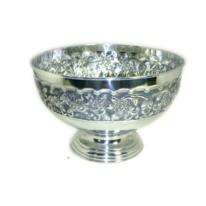 Bol de service En Métal De Haute Qualité En Aluminium Nickelé Fini En Aluminium En Métal Bol - Product Image 1