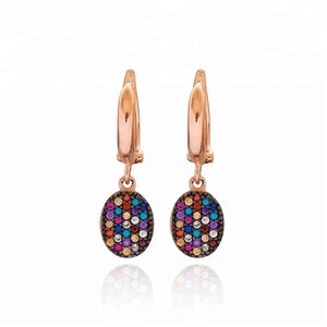 Pendientes colgantes de piedra Mix CS, joyería de plata de ley 925 hecha a mano al por mayor turca - Product Image 1