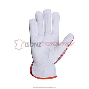 Gants de travail ISONZ Leather Zone, pour la construction, le jardinage, avec doublure en coton, anti-impact, adaptés aux produits alimentaires, 10 pouces, usage général extérieur - Product Image 2