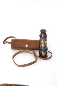 Calvin thủ công mỹ nghệ hải lý cướp biển đồng thau Kính thiên văn cầm tay Viking sưu tập với trường hợp da Quà Tặng mới lạ - Product Image 2