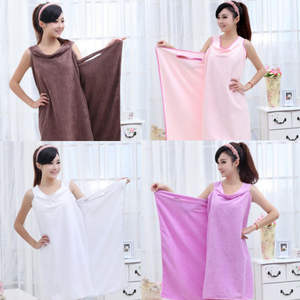 Women Super Absorbent Cotton Bath Beach Wearable Body Wrap Spa <b>Towel</b> <b>Towel</b> - Product Image 3