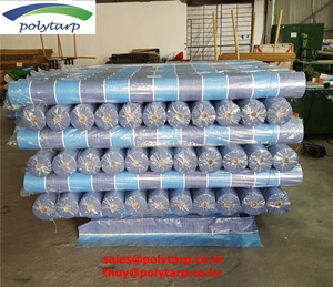 Bâche PE à rayures fabriquée au Vietnam par la société coréenne PE Tarpaulin - Product Image 1