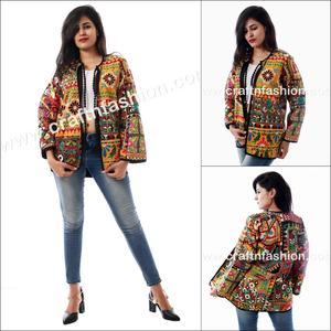 Chaqueta Bomber bordada Bohemia, moda Hippie, gitana, chaleco Tribal, Bohemia - Product Image 5