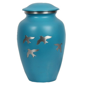 URNA DE CREMACIÓN BRILLANTE DE ÓXIDO PARA CENIZAS HUMANAS CON URNA FUNERAL DE GRABADO ARTESANAL CON ACABADOS ELEGANTES - Product Image 2