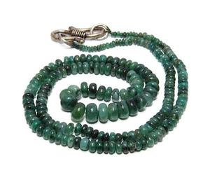 ลูกปัดพลอยมรกตธรรมชาติคุณภาพสูงทรงหลวมรูปทรงกลมเรียบสำหรับทำเครื่องประดับลูกปัดหินที่น่าทึ่ง - Product Image 1